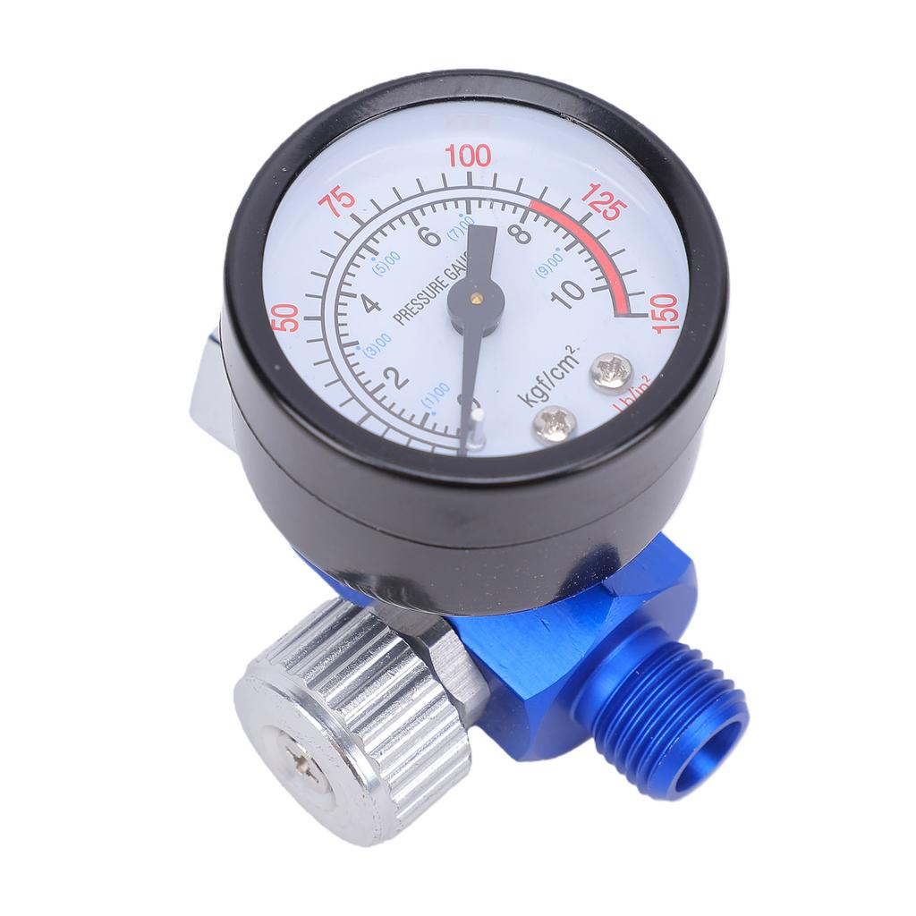 1 4  Spray Paint Gun Air Pressure Regulator Pressure Gauge Pneumatic Tool Accessory