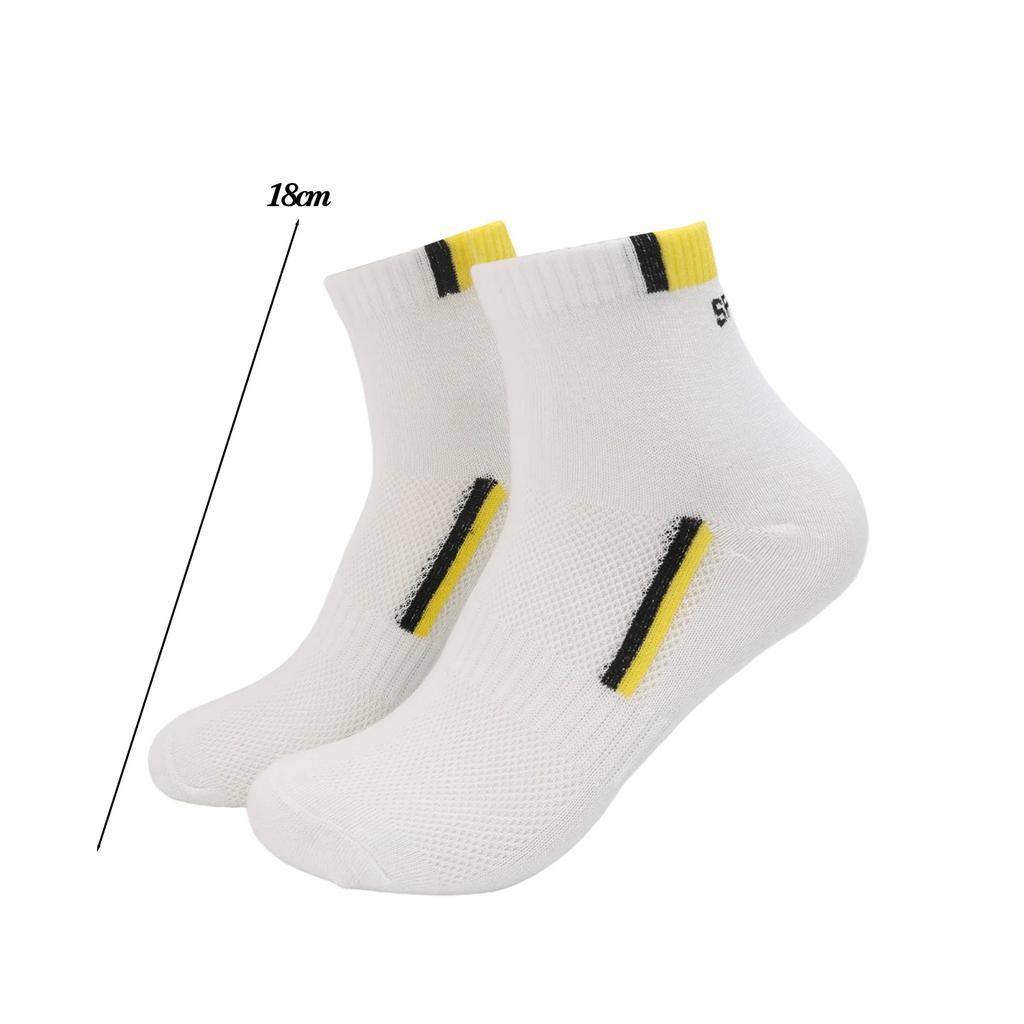 5 Pairs Men's Short Socks Black Breathable Sweat Resistant Anti-odor Comfortable Sock Multicolor Round Neck Ankle Cotton Socks