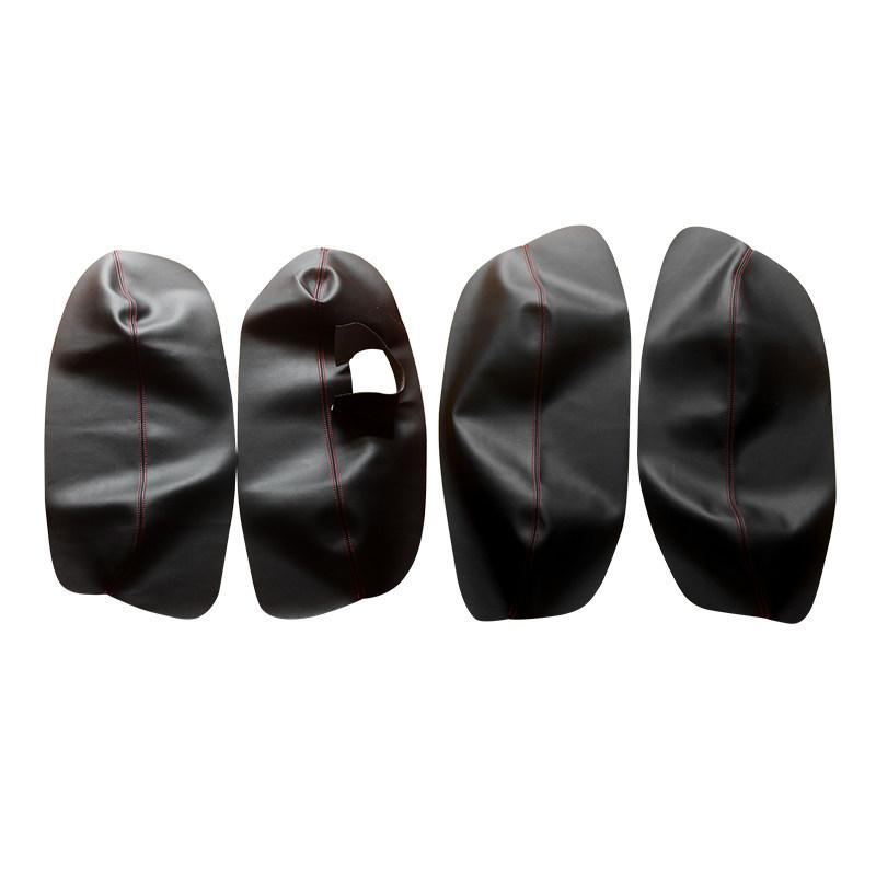 LHD For VW Passat B5 1998 1999 2000 2001 2002 2003 2004 2005 Car Interior Door Handle Armrest Panel Microfiber Leather Cover