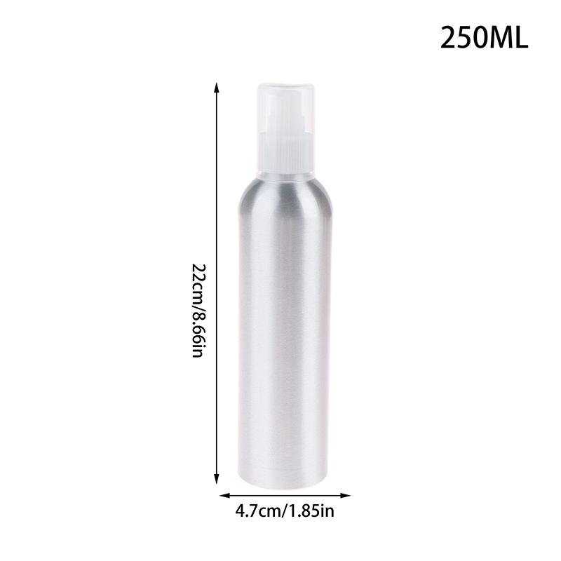 30-150-500Ml Aluminum Liquid Bottle Portable Lotion Dispenser Empty Container Refillable With Full Cover Cap For Cosmetics