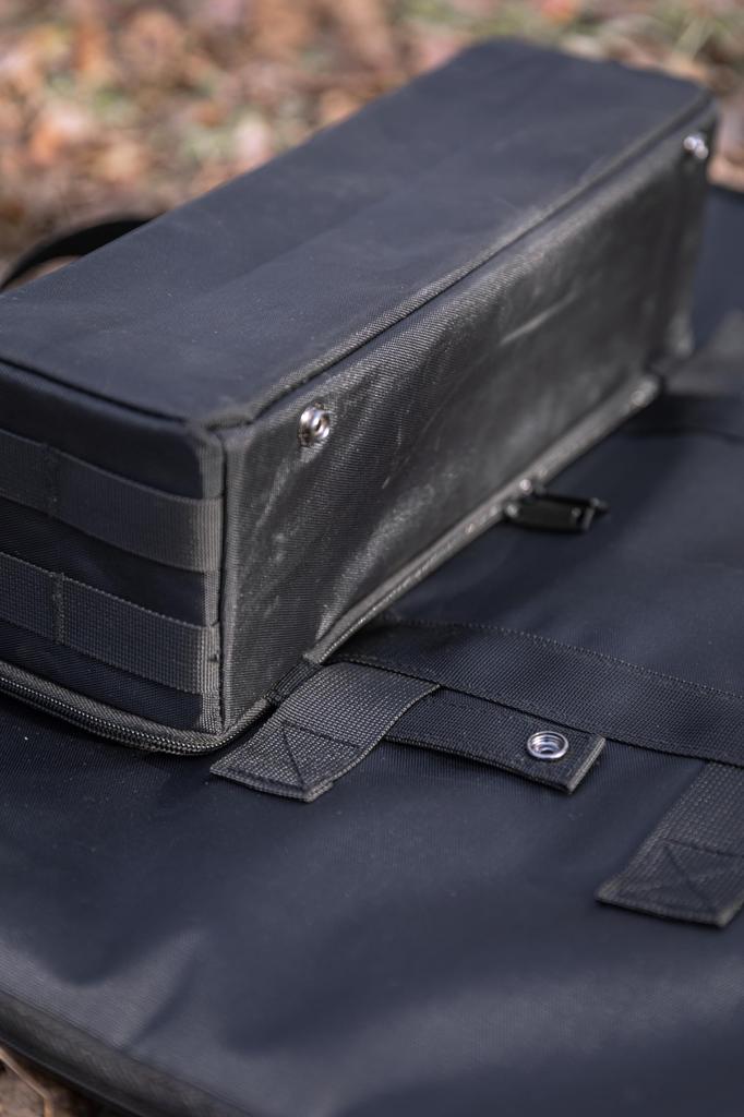 CAMPING MOON Field Rack, Aluminum Top, Tactical Table, Table One Worktop, Storage Bag, Black, Black Gear ZS-B