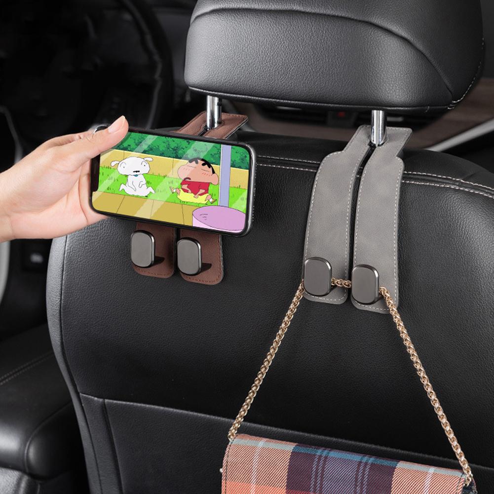 Car Hook Rear Seat Back Hooks Headrest Hanger Clip Double Hooks Holder Storage Car Interior Accessories