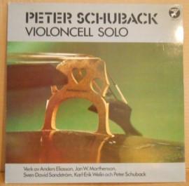LP Record PETER SCHUBACK - Peter Schuback, Violoncell Solo CAP1190 Caprice Records 1980 Sweden Classical Used