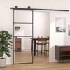 Vidaxl Drzwi Przesuwne, Aluminium I Szkło Esg, 76X205 Cm, Czarne