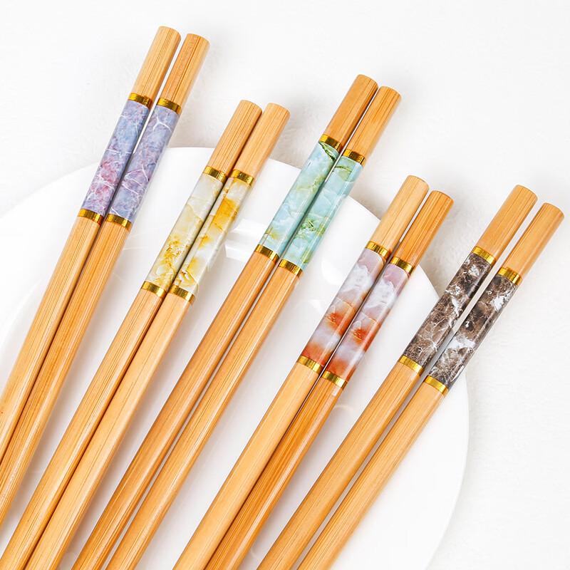 Alishan Marble Pattern Bamboo Chopsticks
