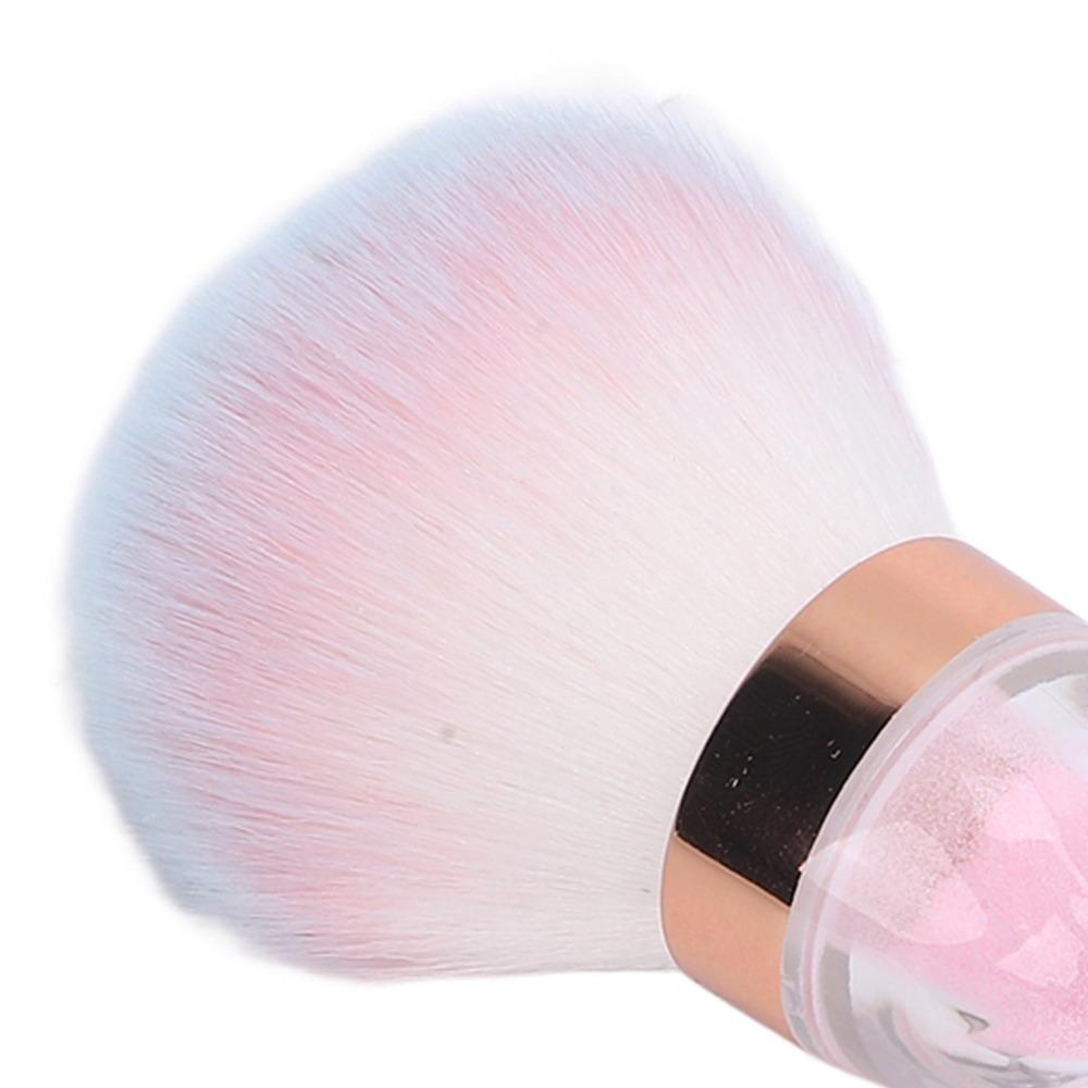 Hourglass Soft Nail Dust Brush Soft and Fluffy Bristle Manicure Cleaning Brush Home Use