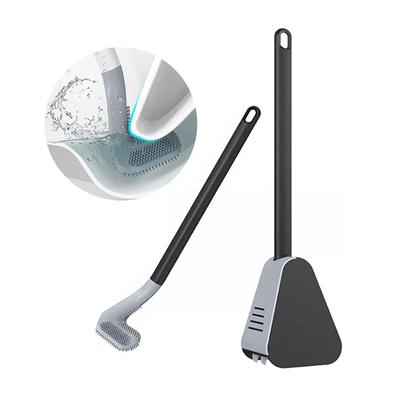 Long Handle Silicone Golf Toilet Cleaning Brush,Wall-Mounted Bathroom Bendable Toilet Cleaner Bendable Brush Set WC Accessories