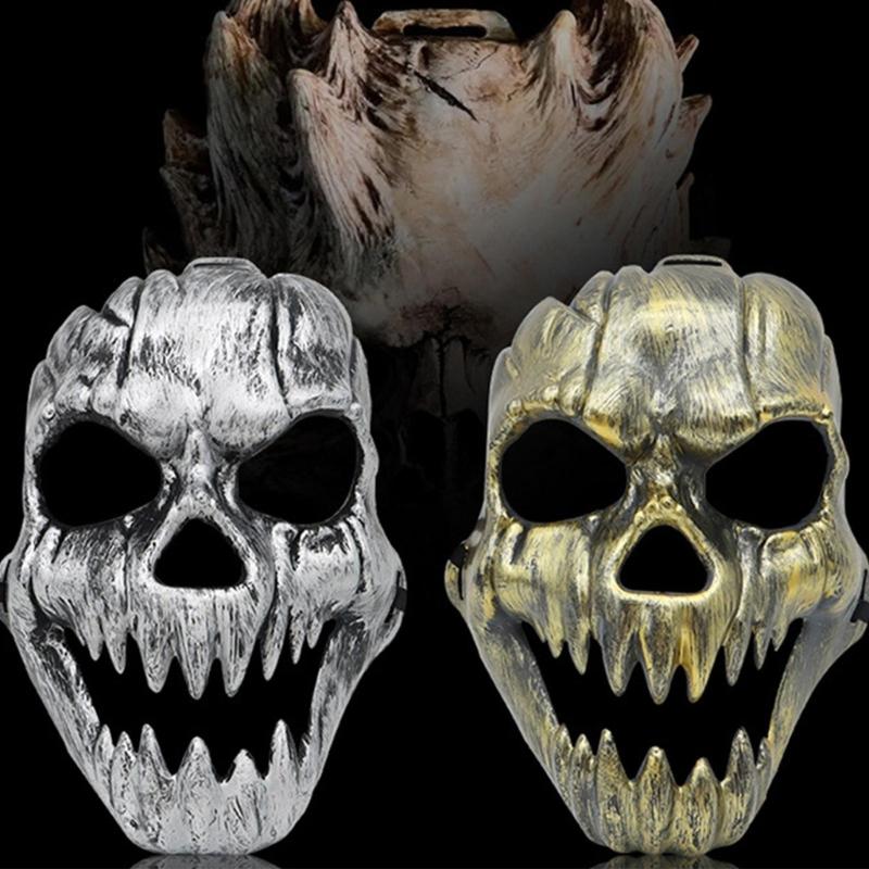 Horror Themed Kirin Face Mask Lightweight Plastic Face Covering Comfortable Wear Practical Halloween Party Accessory