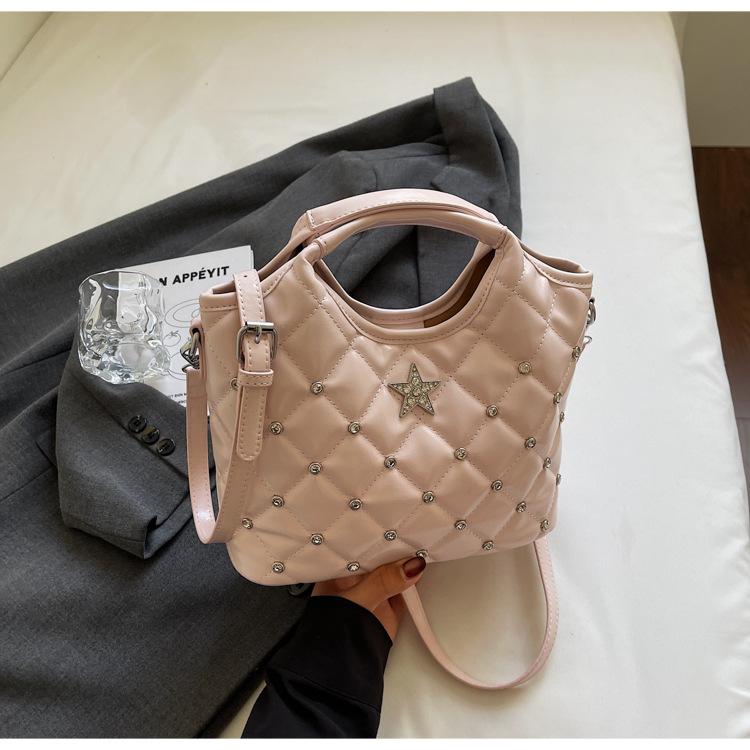 Ballet style rhombus chain handbag women's 2025 new niche single shoulder underarm bag fashionable versatile messenger bag