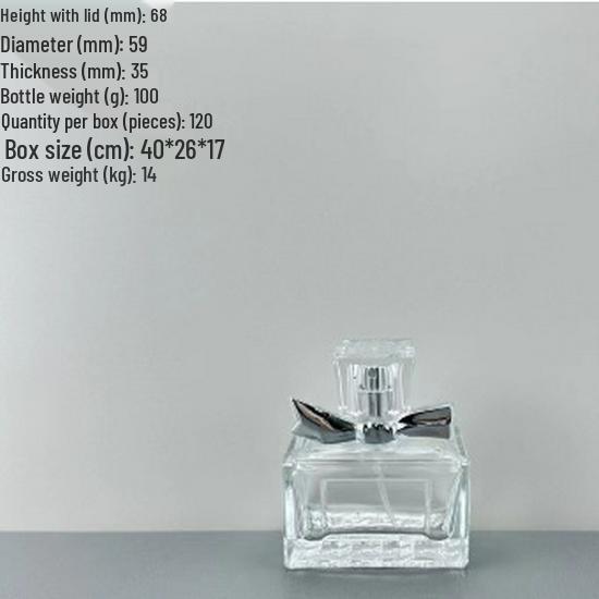 

Luxury Press-Type Glass Perfume Spray Bottle - Portable and Refillable
