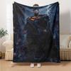 1pc Superman Lightning Flannel Blanket Soft Warm Throw for Home, Office, Travel, All-Season Cozy Bedding Gift L1418