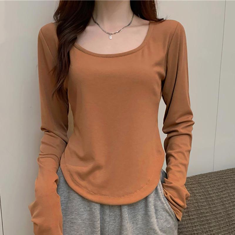 Women's Autumn/Winter Irregular Slim Fit Long-Sleeve Casual Top