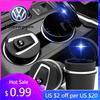 2026 Hot For Volkswagen VW Portable LED Light Car Ashtray Detachable Cigarette Ash Cup For VW GTI Polo Golf Passat Tiguan Arteon