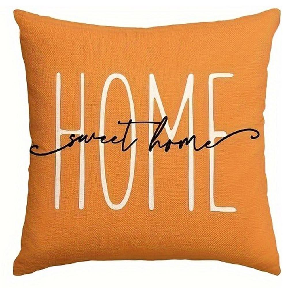 Poszewka na poduszkę z nadrukiem kwiatowym w pomarańczowe wzory dekoracja pokoju domowego poszewka na poduszkę pokój dzienny sofa krzesło poszewka na poduszkę