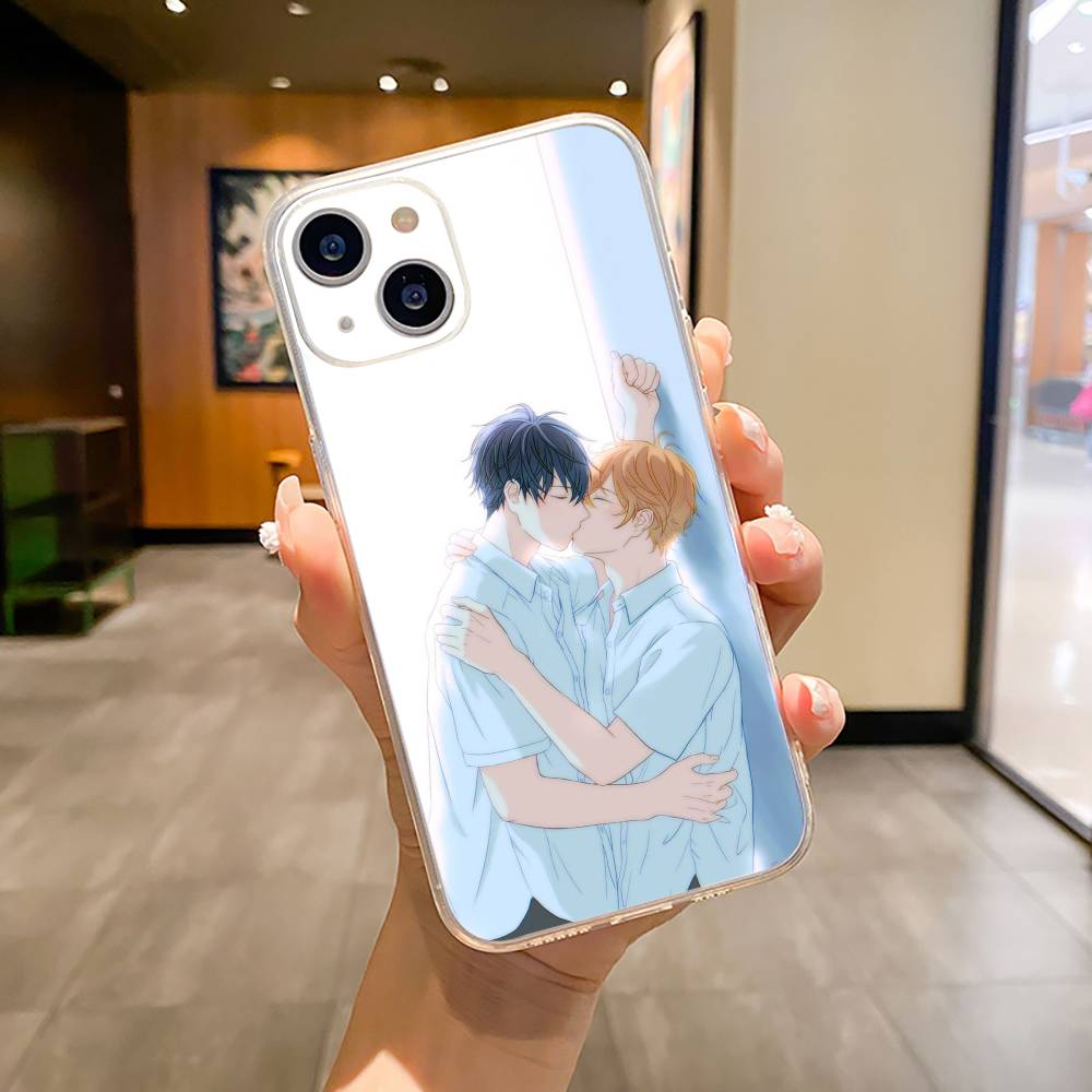 Given- BL- Anime Ritsuka Mafuyu Sato Phone Case For iPhone17,16,15,14,13,12,Pro Max, Plus XS Soft Silicone Transparent Cover