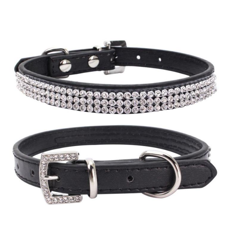 Hondenband Diamant Strass Gesp Kristallen Sprankelende Halsband Meervoudige Strass Decoratie Sterk Niet-Vallend Huisdierbenodigdheden