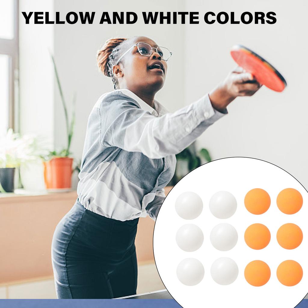 6/12pcs Practice PingPong Sphere Small Plastic Table Tennis Sphere for Indoor Outdoor Game Entertainment Easy To Use