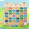 Montessori Alphabet Fishing Toy Set Magnetic Number Fishing Game Toys  Birthday Gift