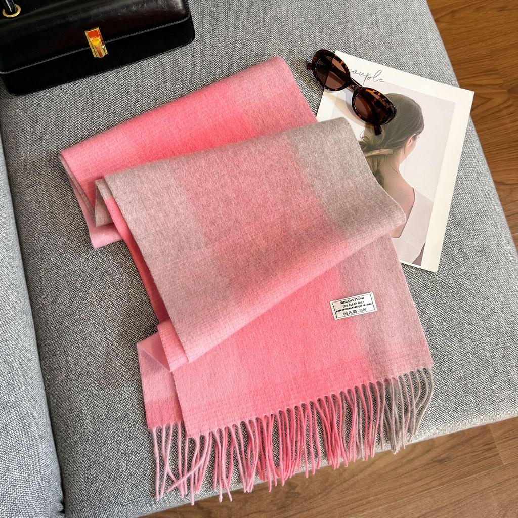 2025 Unisex 100% Wool Scarf: Versatile and Warm for Autumn & Winter