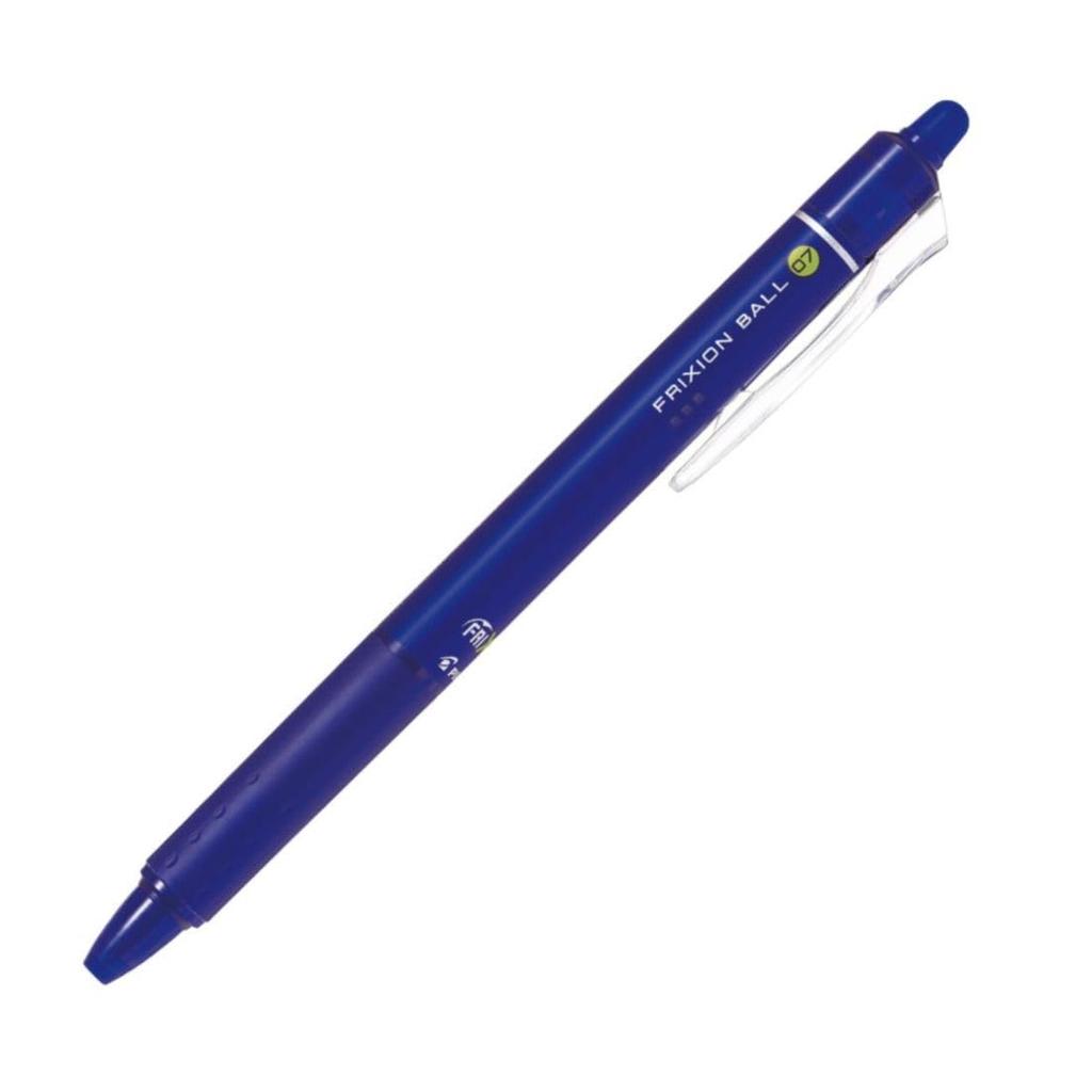 Pilot Frixion Ball Knock Blue Erasable Ballpoint Pen LFBK230F10L 0.7mm (10 Pens)