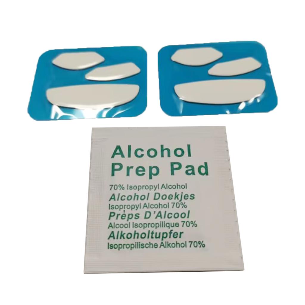 2Set Mouse Feet Mouse Skates Stickers Pad Rounded Glides Curved Edge Mouse Feet Replacement for Steel series Rival 310