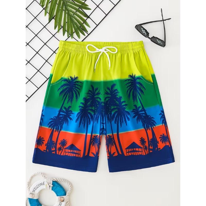 

Sports outdoor swimming trunks with elastic waist pockets and swim shorts M