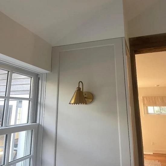 Retro Messing Vegglampe – Tidløs Sjarm Belysningsarmatur