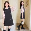 2025 Spring Slimming Vest Dress: Fashion-Forward Two-Piece with Fragrance Style, YJ8512