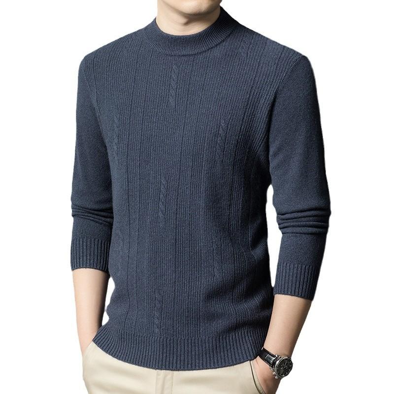 Men's Sweater Semi-turtleneck Sweater Men's Inner Men's Clothing Autumn and Winter High-end Sense