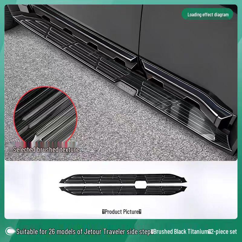 Jietu Traveler Stainless Steel Door Sill Steps for 23-26 T2 Models - Mountain Sea Style Accessories