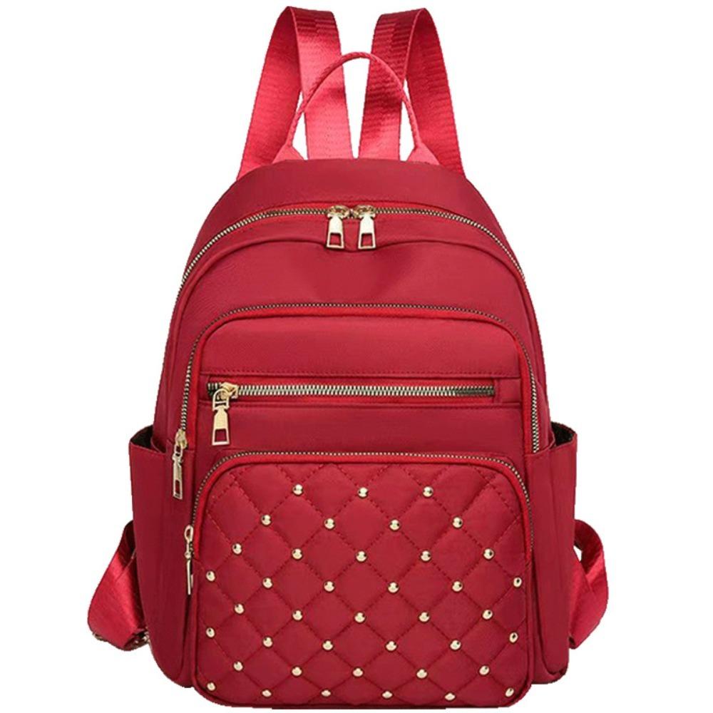 Fashion Classic Vintage Backpack Multiple Pockets Adjustable Straps Travel Bag Elegant Women Backpack Girls