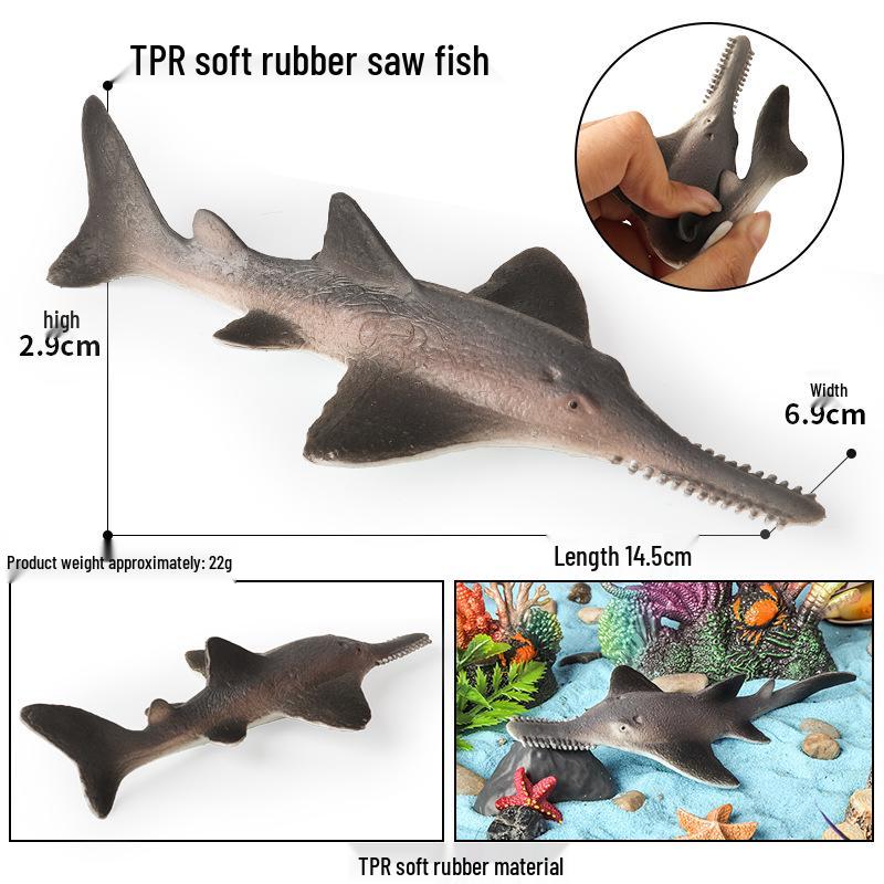 Soft Rubber Marine Animal Stress Relief Toys: Pufferfish, Octopus, Crab, Dunkleosteus Squeeze Models