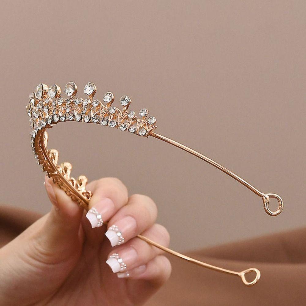 Zircon Wedding Hair Jewelry Hair Jewelry Princess Tiara Diadem Rhinestone Headband Party
