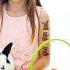 63pcs Temporary Tattoo Cartoon Characters Temporary Tattoo Stickers Musical Animals Waterproof Long-lasting Body Stickers For