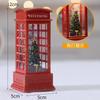 Christmas Chestnut Telephone Booth Christmas Desktop Decoration Luminous Telephone Booth Creative Night Light Christmas Gifts
