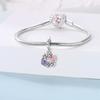 Charms Bead Copper Butterfly Wreath Dangle Pendant Fit Bangle Bracelet Necklace Diy Jewelry