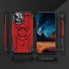 For iPhone 16 Pro Max Magnetic Case Lens Kickstand PC + TPU Shockproof Phone Cover