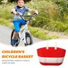 Bicycle Basket Large Capacity Bright Color Strong Load-bearing Smooth Edge Easy Installation Kids