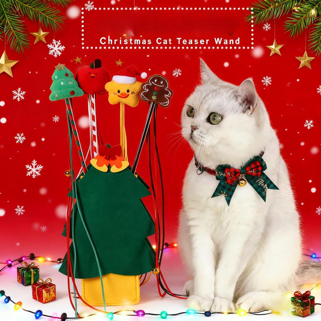 An Interactive Cat Toy Suitable for Playa Vacationplushtoywith Bellssuitable for Vacationentertainment Anda Birthdaygiftsuitable Foreffective Training
