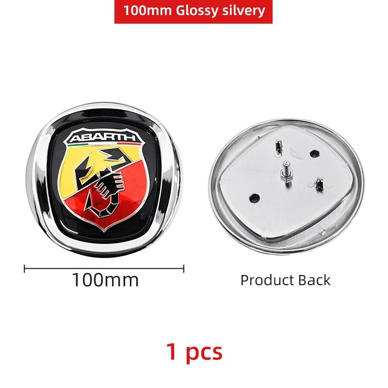 HINLY1 Auto Front Heck Logo Kühlergrill Emblem Zubehör für Fiat Abarth 500 Tipo FR Panda Argo Punto Doblo Pulse Stilo Palio Pondo Strada