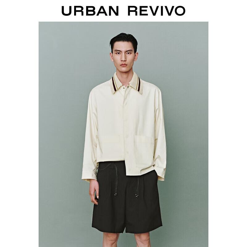 

Men s Colorblock Loose Fit Lapel Jacket L (XL-XXL)