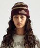 THEVINYLHOUSE Wappen Stripe Beanie Purple