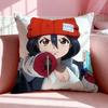 Anime U‑Undead Unluck Cushion Cover Breathable Linen Pillowcase Summer Odorless Eco-Friendly Invisible Zipper Washable