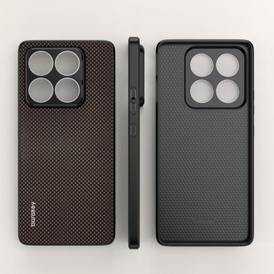 Kameroglas Schutzhülle mit Carbonfaser-Textur für XiaoMI 15T 14T 17 15T 14 POCO F7 Ultra Pro Max Anti-Drop Mattes Cover