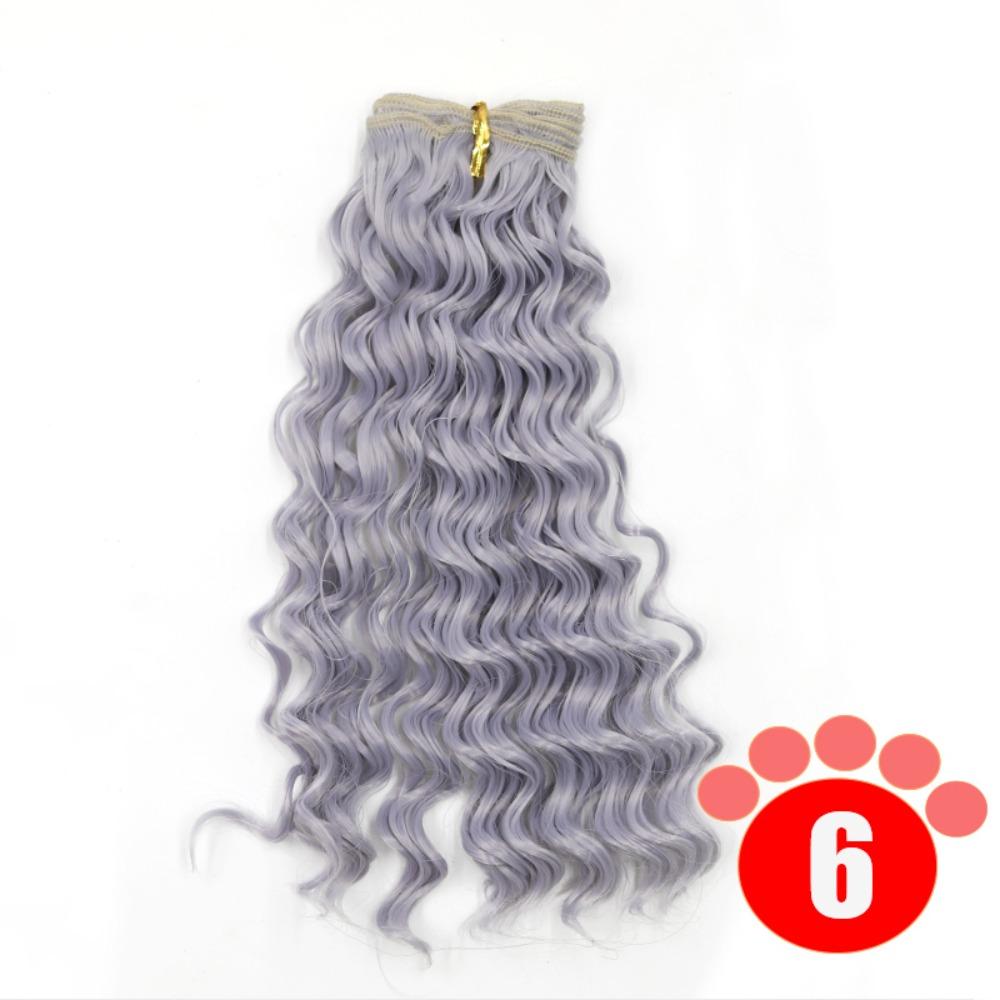 Gradient Color BJD SD Doll Hair Curly Hair Blyth Doll Wigs Accessories  Wig Making