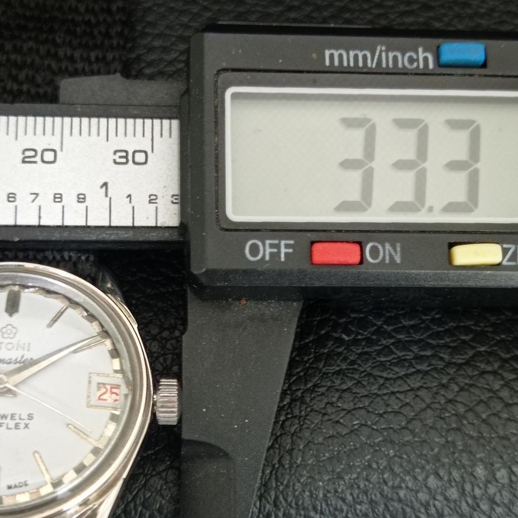 TITONI AIRMASTER TITOFLEX VINTAGE HAND-WINDING SWISS MENS GREY WATCH a705149-1
