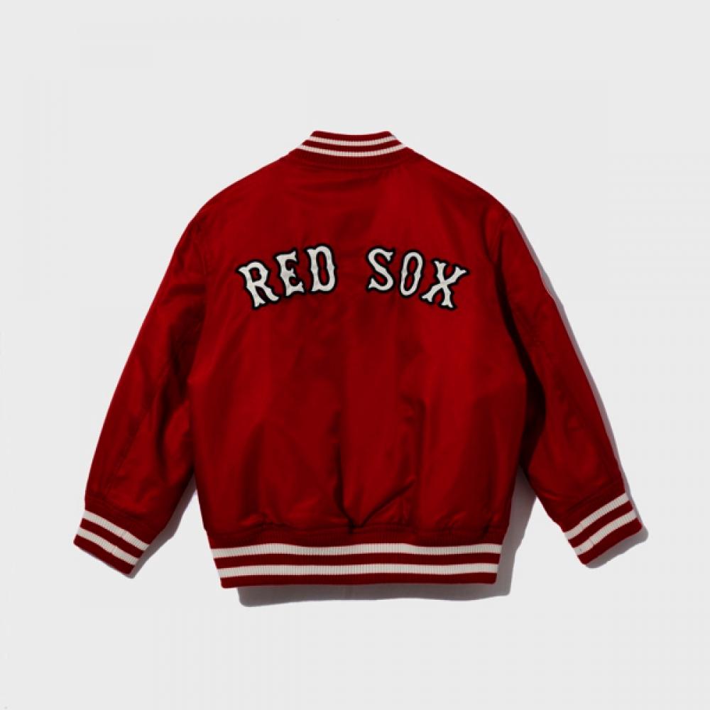 New Era Kids Boston Red Sox Team Stadium Jacket Scarlet Sage