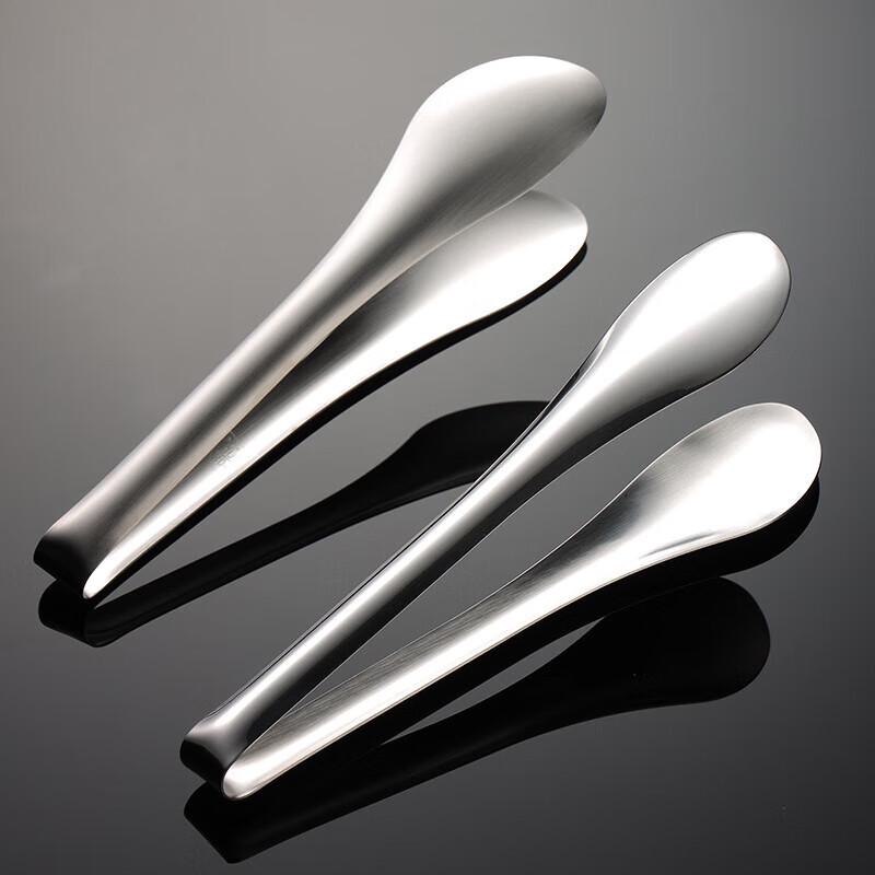 ZISIZ 9-inch Sanded Food Tongs (4-Pack)