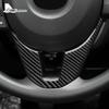 Real Soft Carbon Fiber Sticker For Mazda 3 Axela 2014 2015 2016 LHD RHD Car Steering Wheel Bottom Trim Interior Accessories