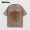 Anime Vinland Saga Printed Washed T Shirt Men 100% Cotton Retro Harajuku Vintage Y2k Hip Pop Street Style Tees Summer Unisex